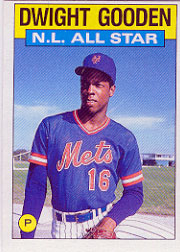 1986 Topps Baseball Cards      709     Dwight Gooden AS